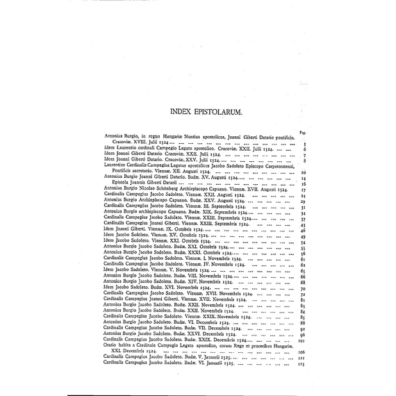 Relationes Oratorum Pontificiorum/Magyarországi pápai követek jelentései 1524–1526