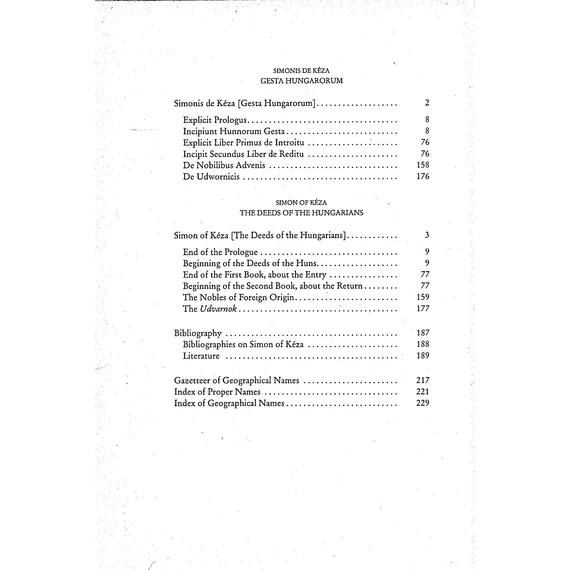 Gesta Hungarorum/The Deeds of the Hungarians