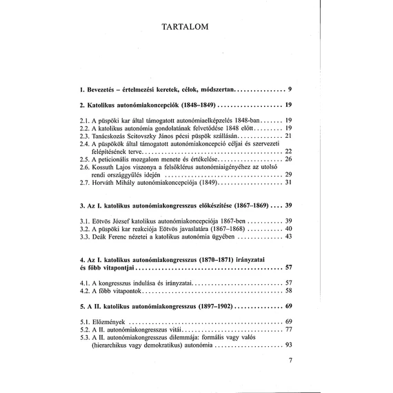 Katolikus autonómiakoncepciók (1848-tól 1920-ig)