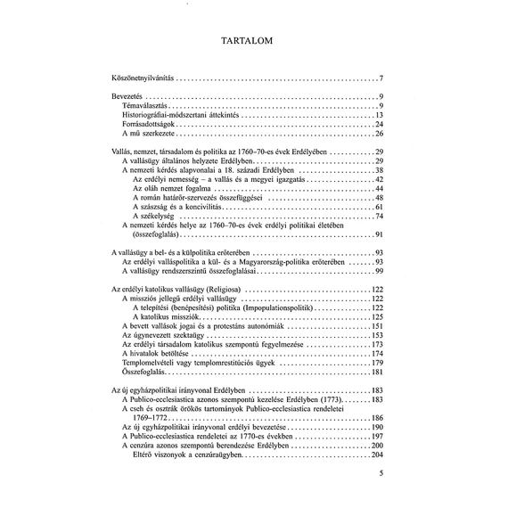Az erdélyi valláspolitika rendszere az 1760–70-es években