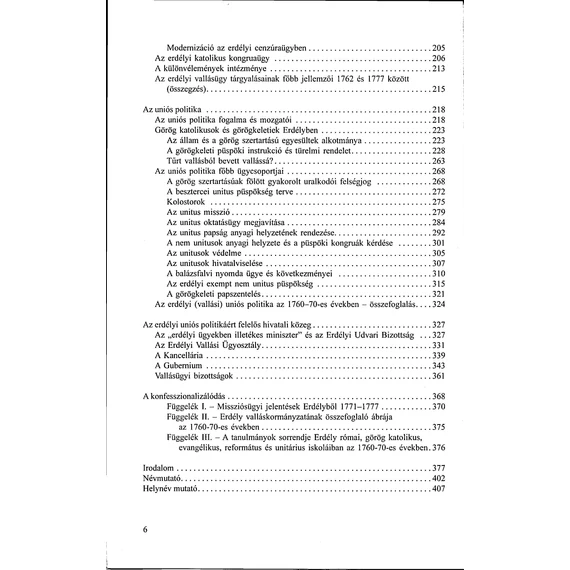 Az erdélyi valláspolitika rendszere az 1760–70-es években