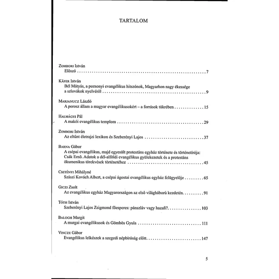 A magyarországi evangélikusok az ország művelődésében és kultúrájában. 18–20. század