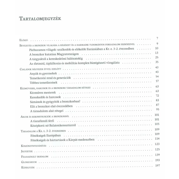 Bronzkori élettörténetek Magyarországon