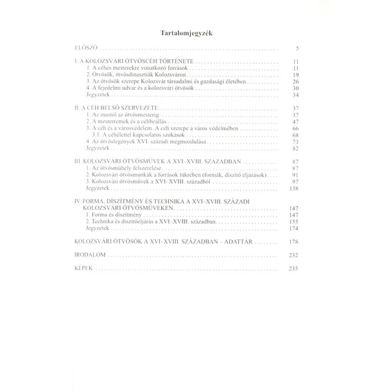 Kolozsvári ötvösök a XVI.–XVIII. Században