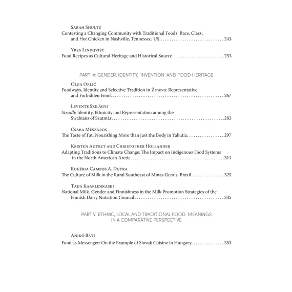 Living eating Habits, Revitalized Foodways and the Concepts of Tradition and Food Heritage