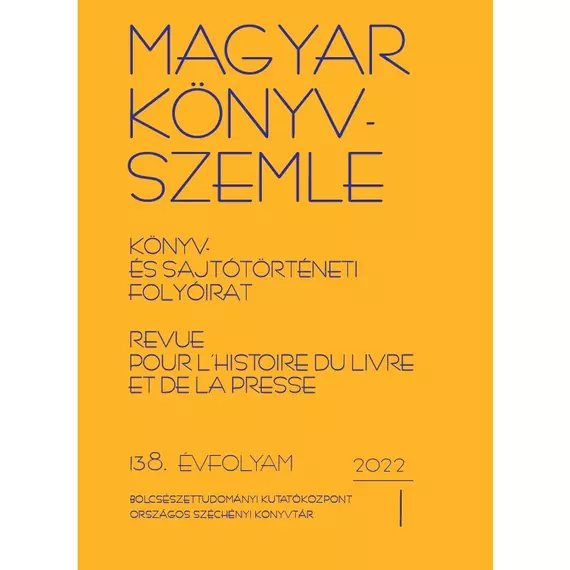 Magyar Könyvszemle 2022/1