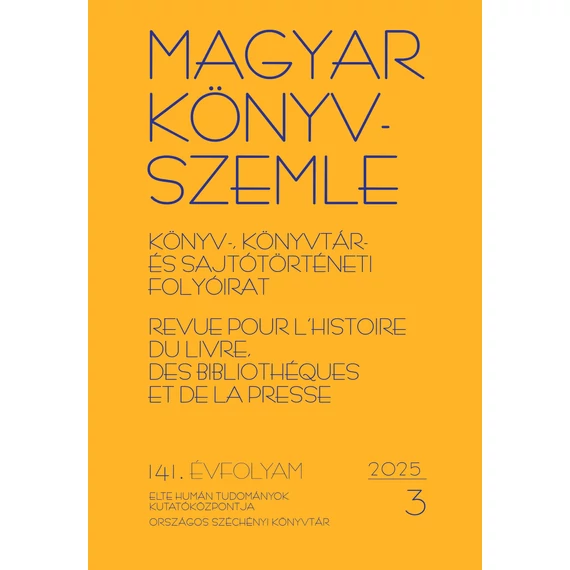 Magyar Könyvszemle 2025/3