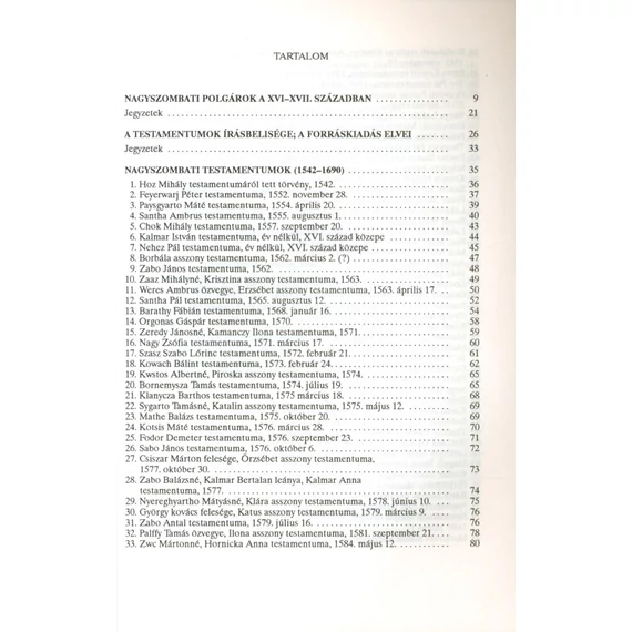 Nagyszombati testamentumok a XVI–XVII. századból