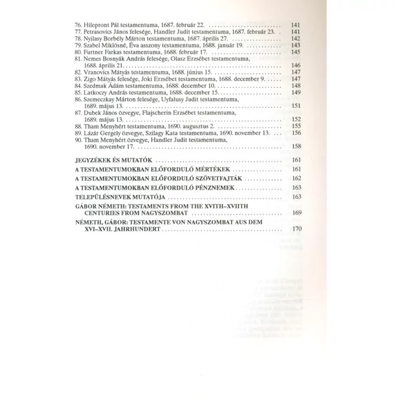 Nagyszombati testamentumok a XVI–XVII. századból