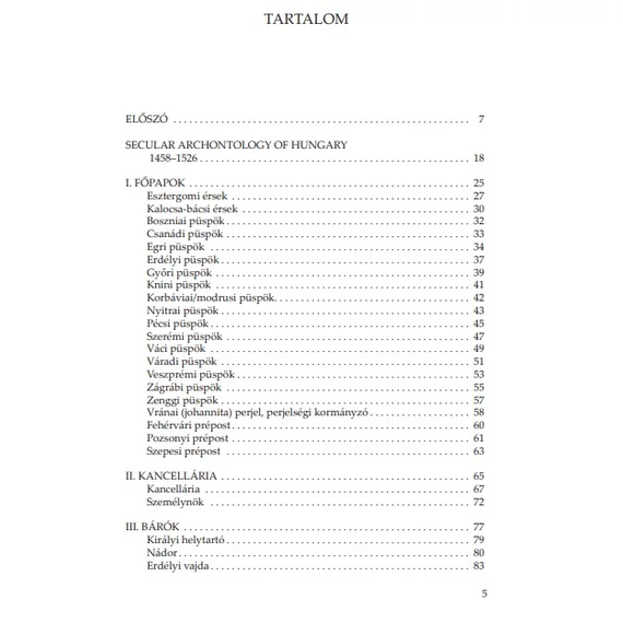 Magyarország világi archontológiája 1458–1526. I. Főpapok és bárók
