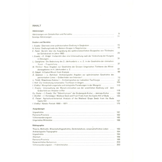 Mitteilungen des Archäologischen Instituts der Ungarischen Akademie der Wissenschaften 4, 1973