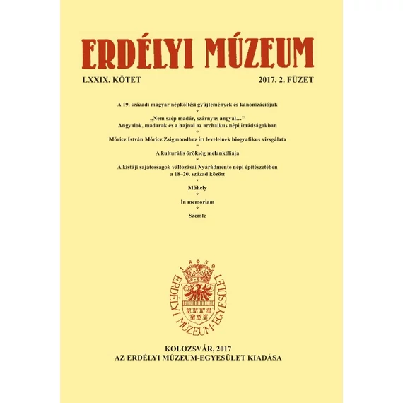 Erdélyi Múzeum 2017/2.