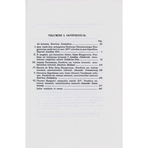 Scriptores Rerum Hungaricarum. I–II.