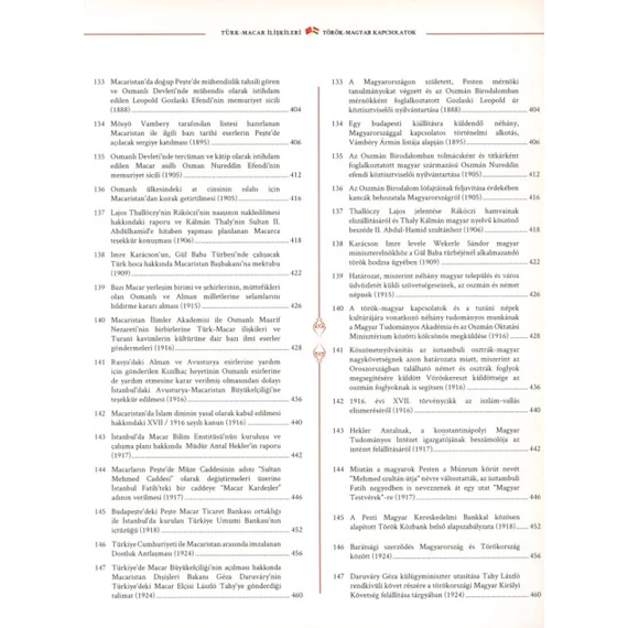 Arşiv belgelerine göre Osmanli'dan Günümüze türk–macar ilişkileri/Török–magyar kapcsolatok az Oszmán Birodalomtól napjainkig a levéltári dokumentumok tükrében [CD melléklettel]