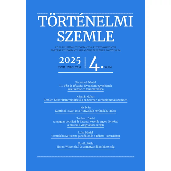 Történelmi Szemle 2025/4