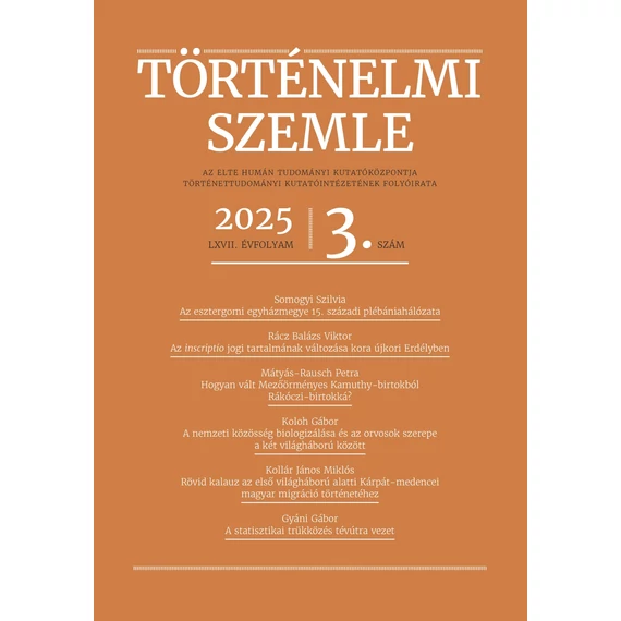 Történelmi Szemle 2025/3